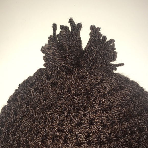 Two Handmade Women Winter Cap w/ Puff Top - Picture 5 of 5